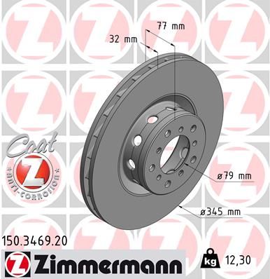 Zimmermann 150.3469.20 Bremsscheibe
