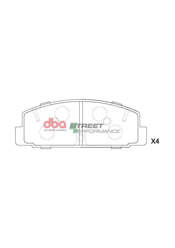 DBA  SP PERFORMANCE  BRAKE PADS [ MAZDA RX7 1992 - 2002 R ] - TecDoc Only