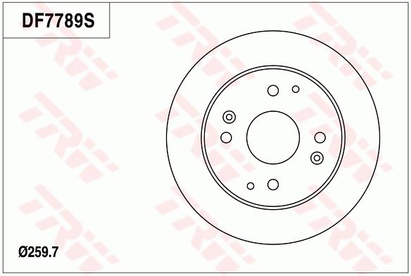 TRW BRAKE DISC - TecDoc Only
