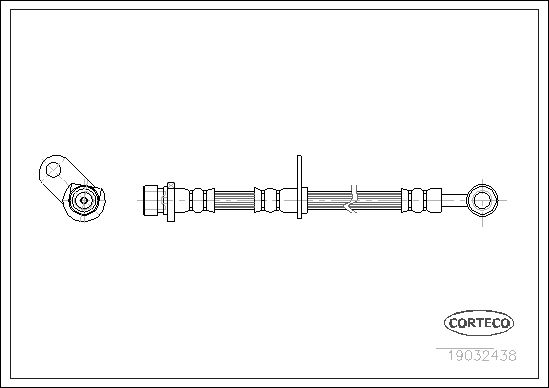 FLEXIBLE DE FREIN HONDA ACCORD V  0705