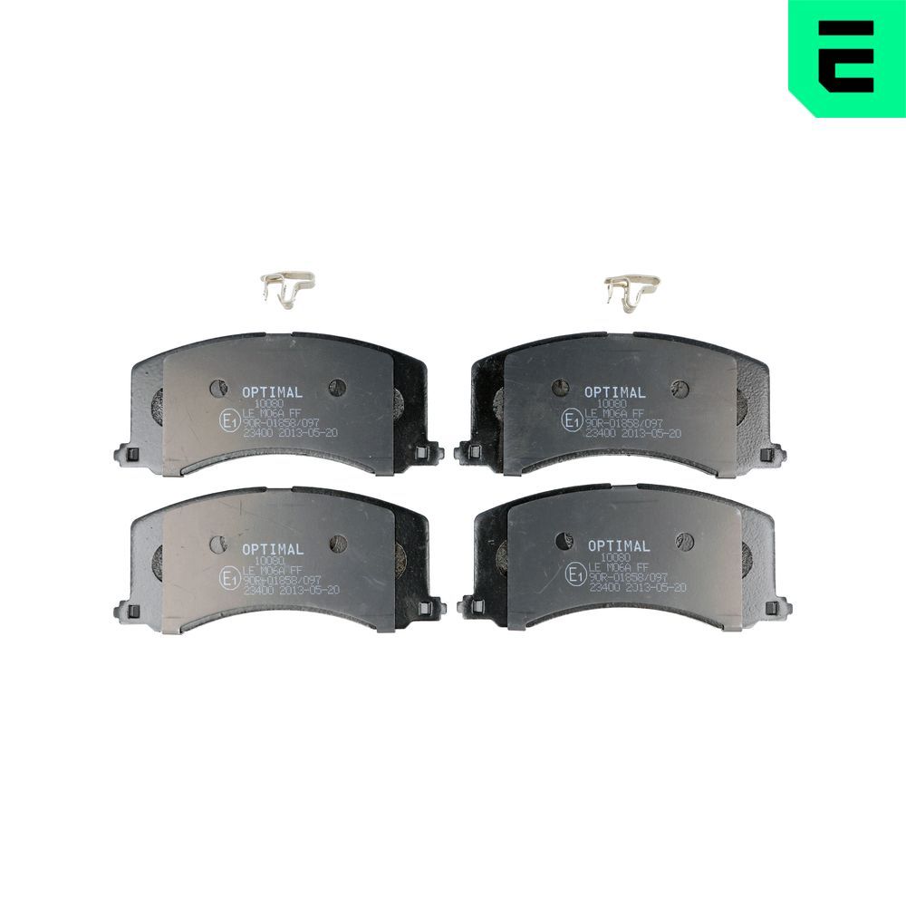 OPTIMAL BP-10080 - Bremsbelagsatz, Scheibenbremse