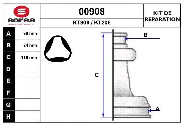 KIT D'ETANCHEITE 00908  .