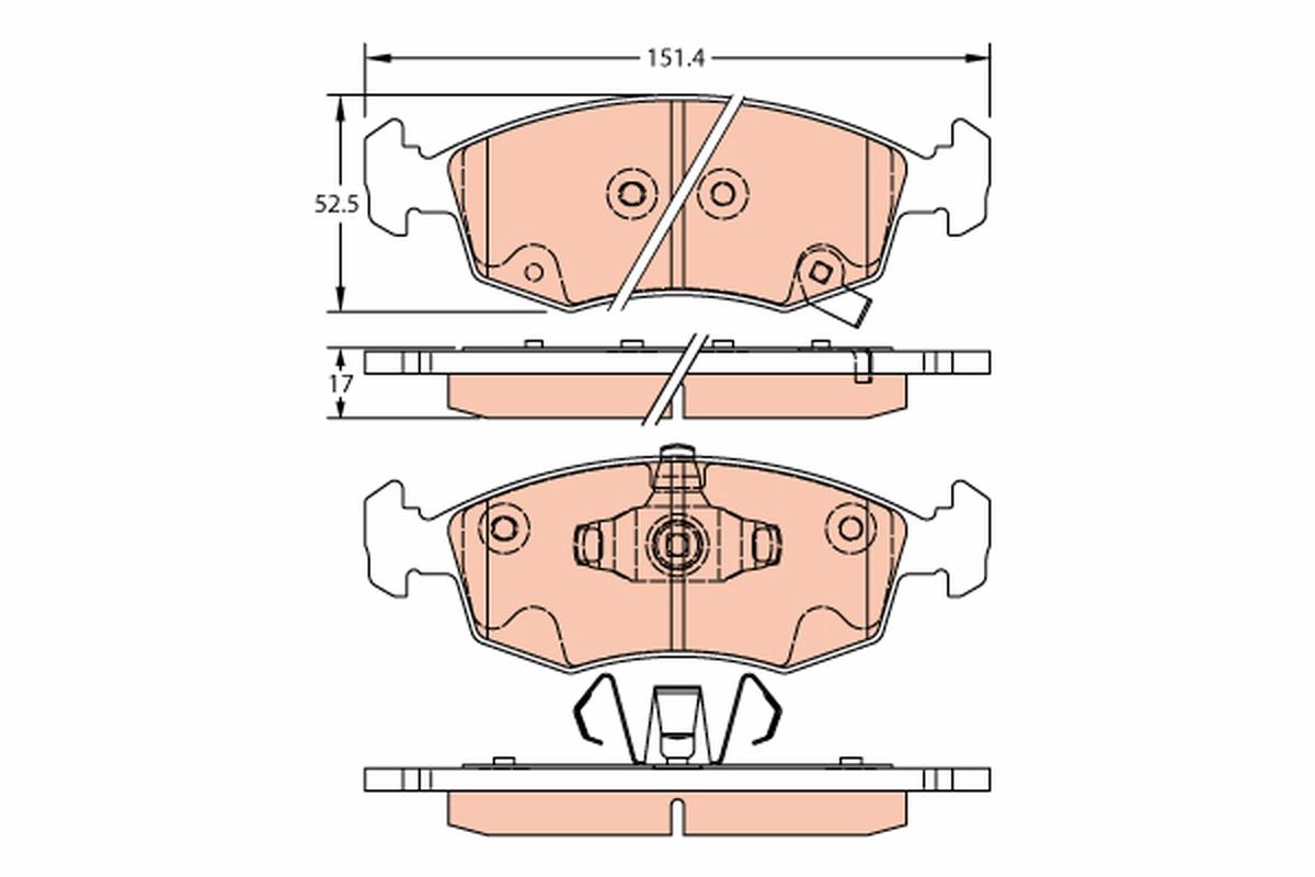 Brake Pad Set, disc brake GDB2301