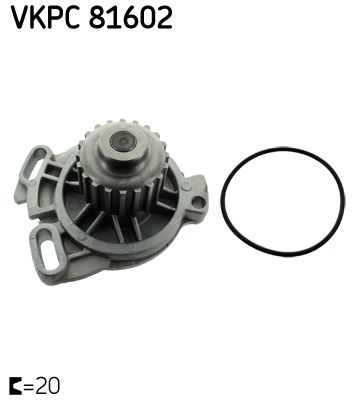 Water Pump, engine cooling VKPC 81602