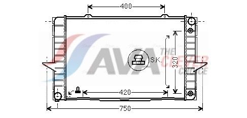 AVA QUALITY COOLING VO2092 - K&uuml;hler, Motork&uuml;hlung ** CLEVER FIT **