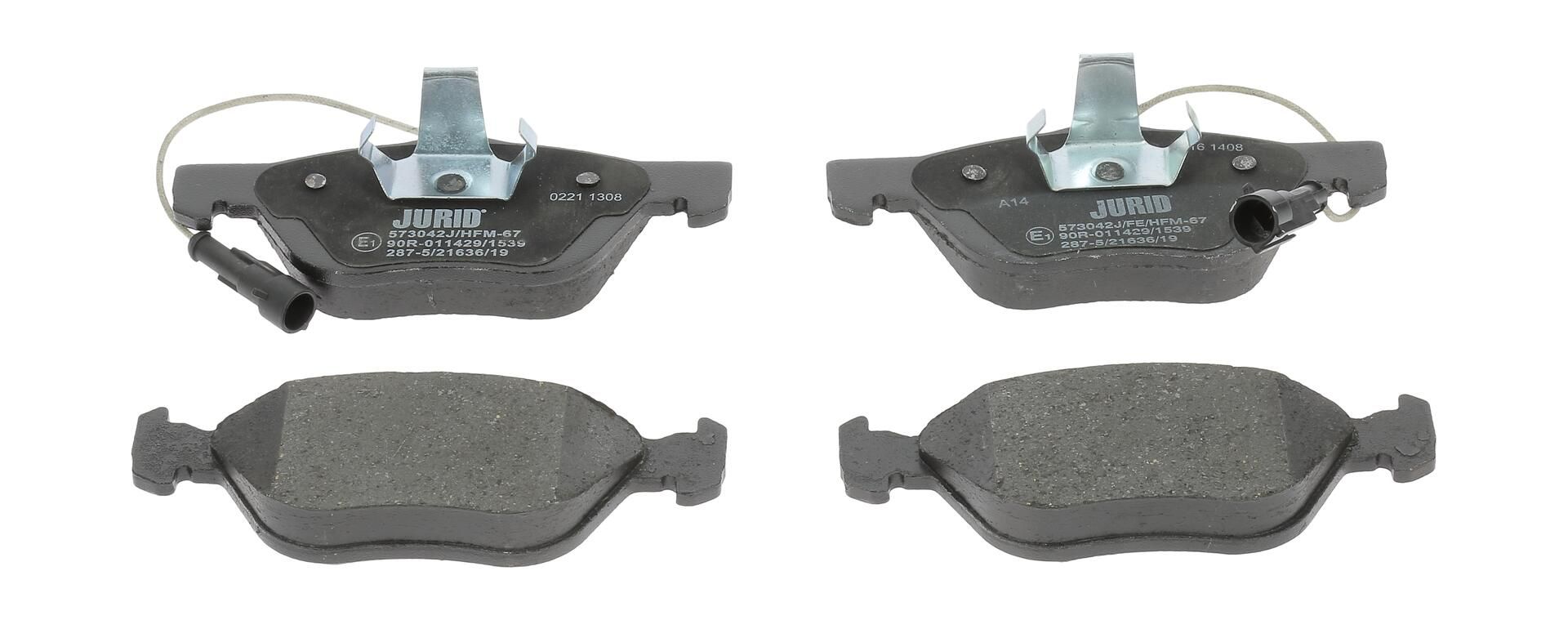 Bremsbelagsatz, Scheibenbremse