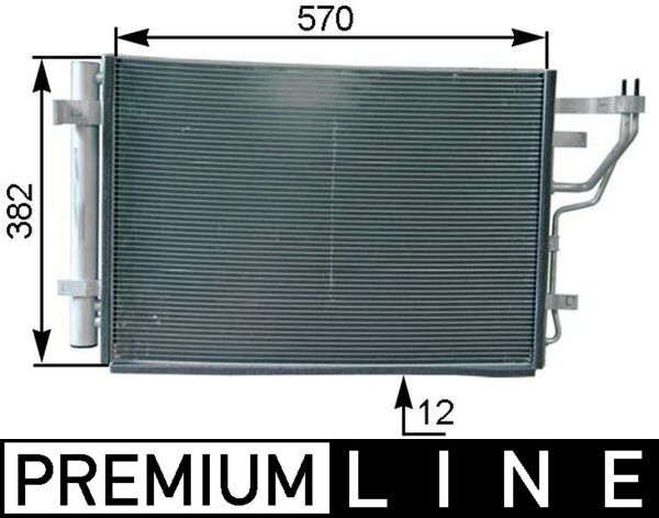 MAHLE AC 442 000P - Kondensator, Klimaanlage