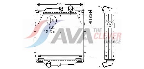 VL2045 AVA QUALITY COOLING hűtő, motorhűtés