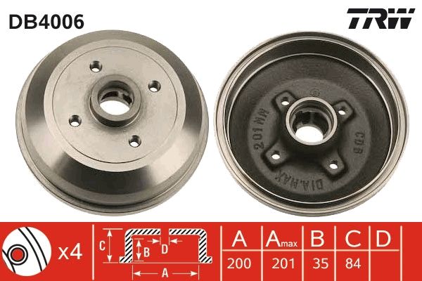 Brake Drum DB4006