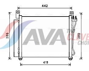 KAA5158D AVA QUALITY COOLING ** CLEVER FIT ** kondenzátor, klíma