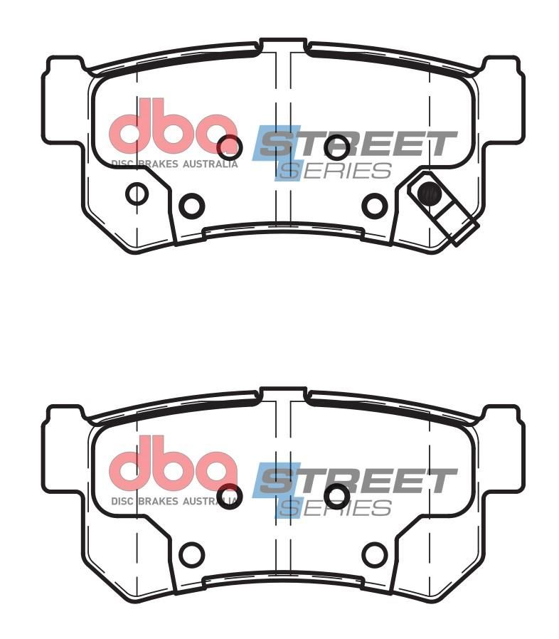 DBA SS STREET SERIES BRAKE PADS [ Hyundai Santa Fe, Tucson / 2003-06 R  ] - TecDoc Only