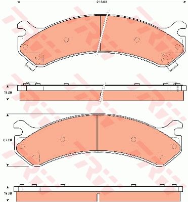 TRW DISC BRAKE PADS - TecDoc Only