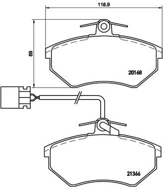 Brake Pad Set, disc brake P 85 034