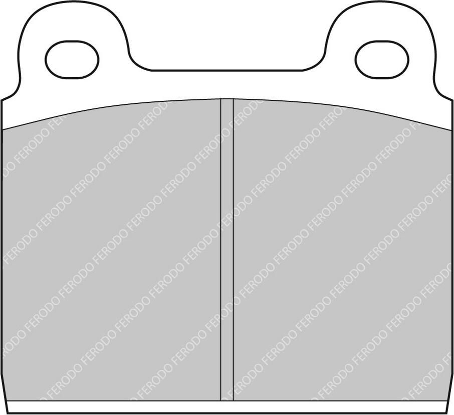 FERODO RACING FCP11H - Bremsbelagsatz, Scheibenbremse DS2500
