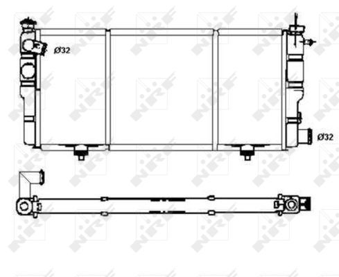 Radiator, engine cooling 507120