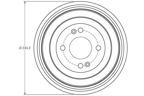 TRW BRAKE DRUM - TecDoc 2