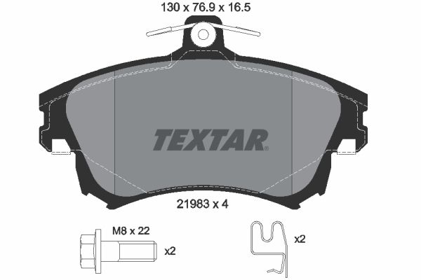 Brake Pad Set, disc brake 2198304