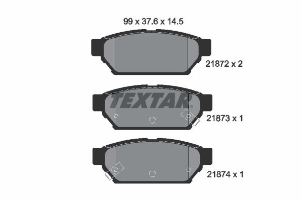 Brake Pad Set, disc brake 2187202