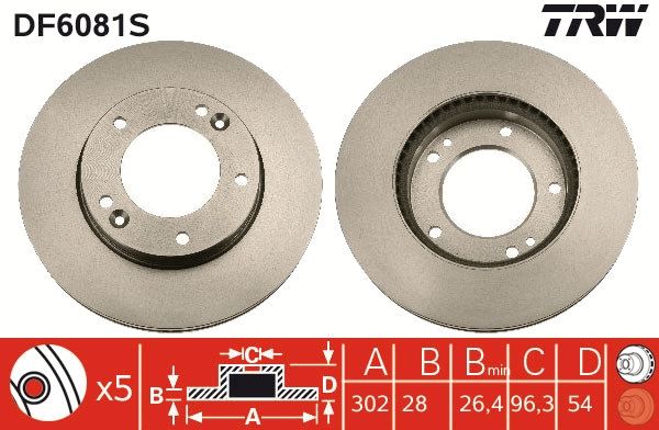 Brake Disc DF6081S