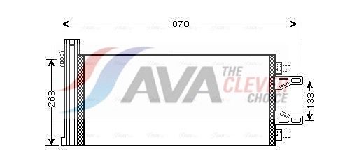 AVA QUALITY COOLING CNA5248D - Kondensator, Klimaanlage ** CLEVER FIT **