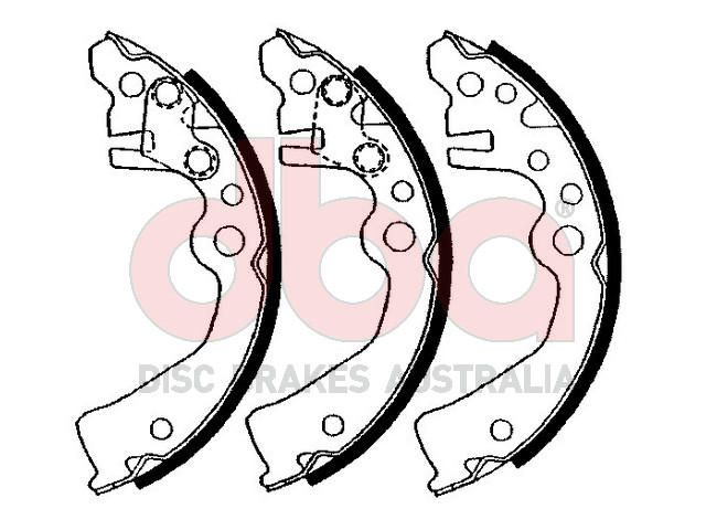 Street Series Brake Shoes [Nissan Cube/Micra/Note 180mm] - TecDoc Only