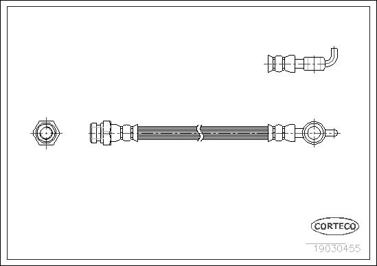 FLEXIBLE DE FREIN MAZDA E2000,E2  0705