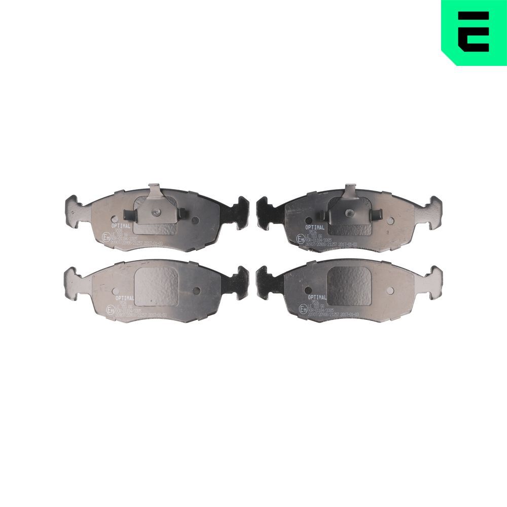 Bremsbelagsatz, Scheibenbremse