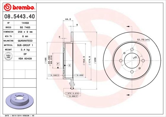 Brake Disc 08.5443.40