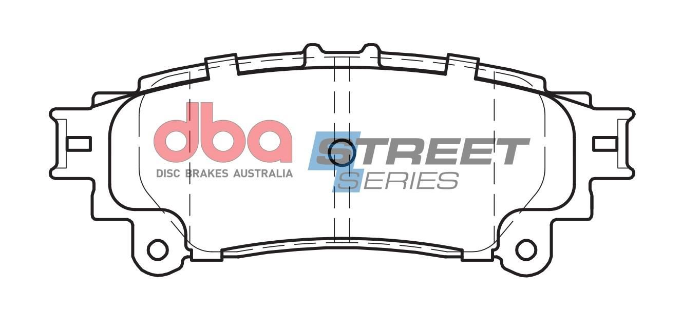 DBA SSEV STREET SERIES BRAKE PADS [ Toyota  Crown / Mirai / Sienta Hybrid 2015 On / Prius A & V Hybrid 2012 On / Lexus Hybrid  2009 On R ] - TecDoc Only