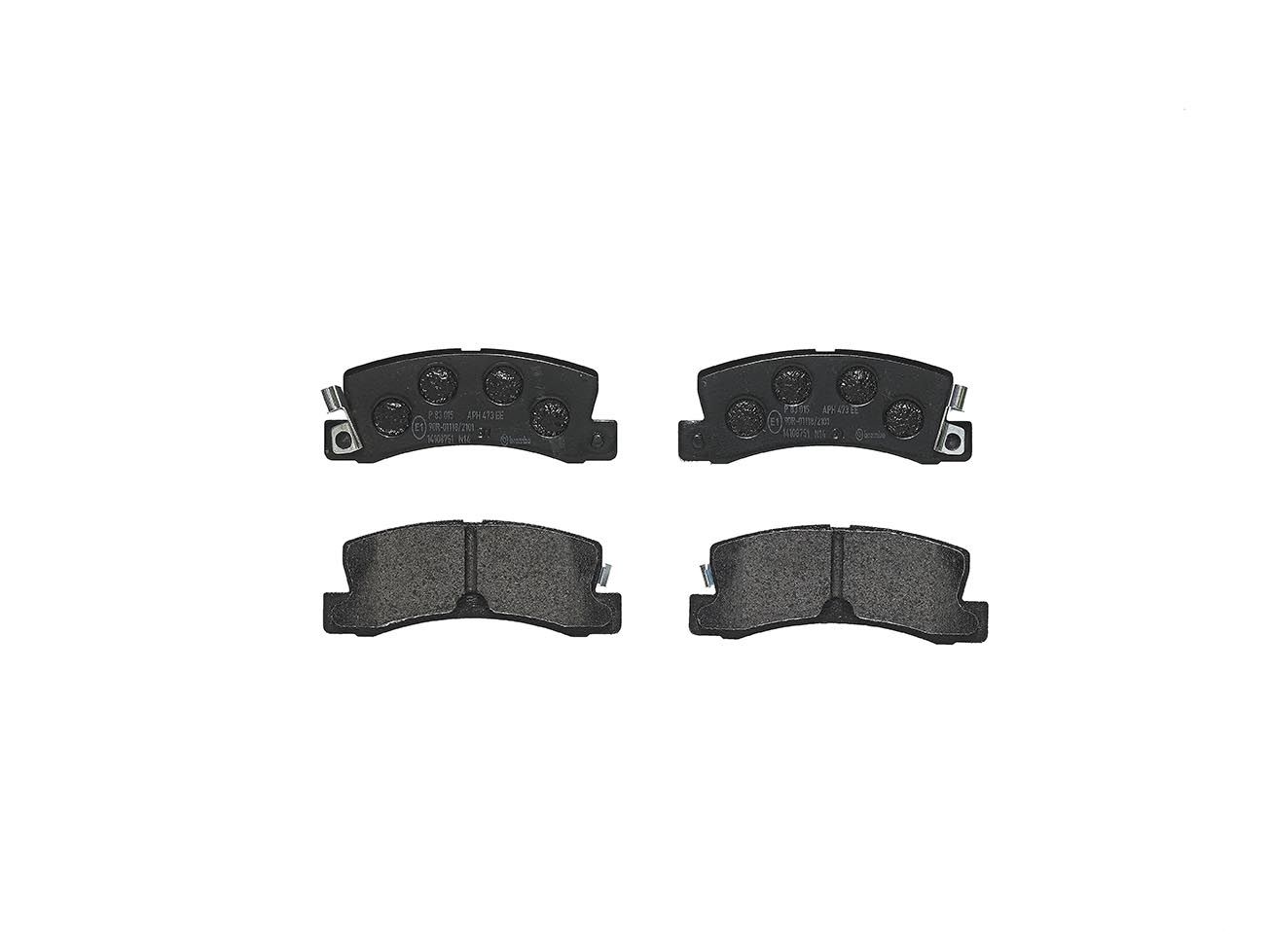 BREMBO P 83 015 - Bremsbelagsatz, Scheibenbremse PRIME LINE