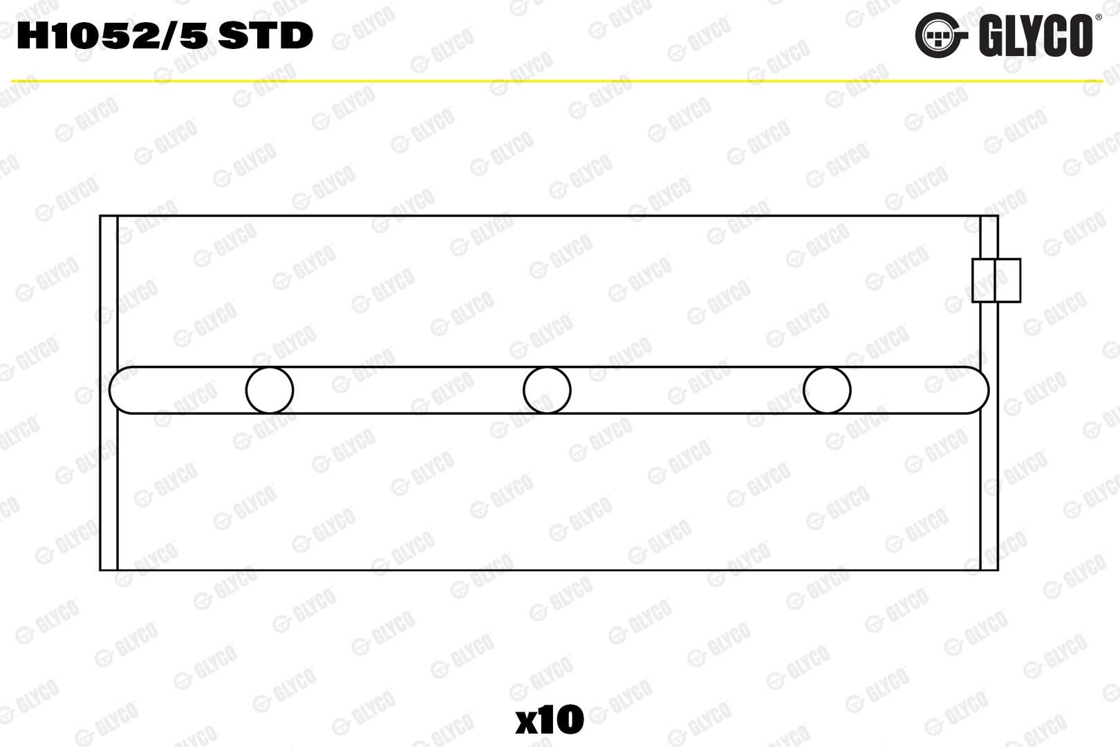 GLYCO H1052/5 STD - Kurbelwellenlager