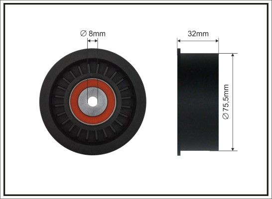 Deflection Pulley/Guide Pulley, timing belt 28-22