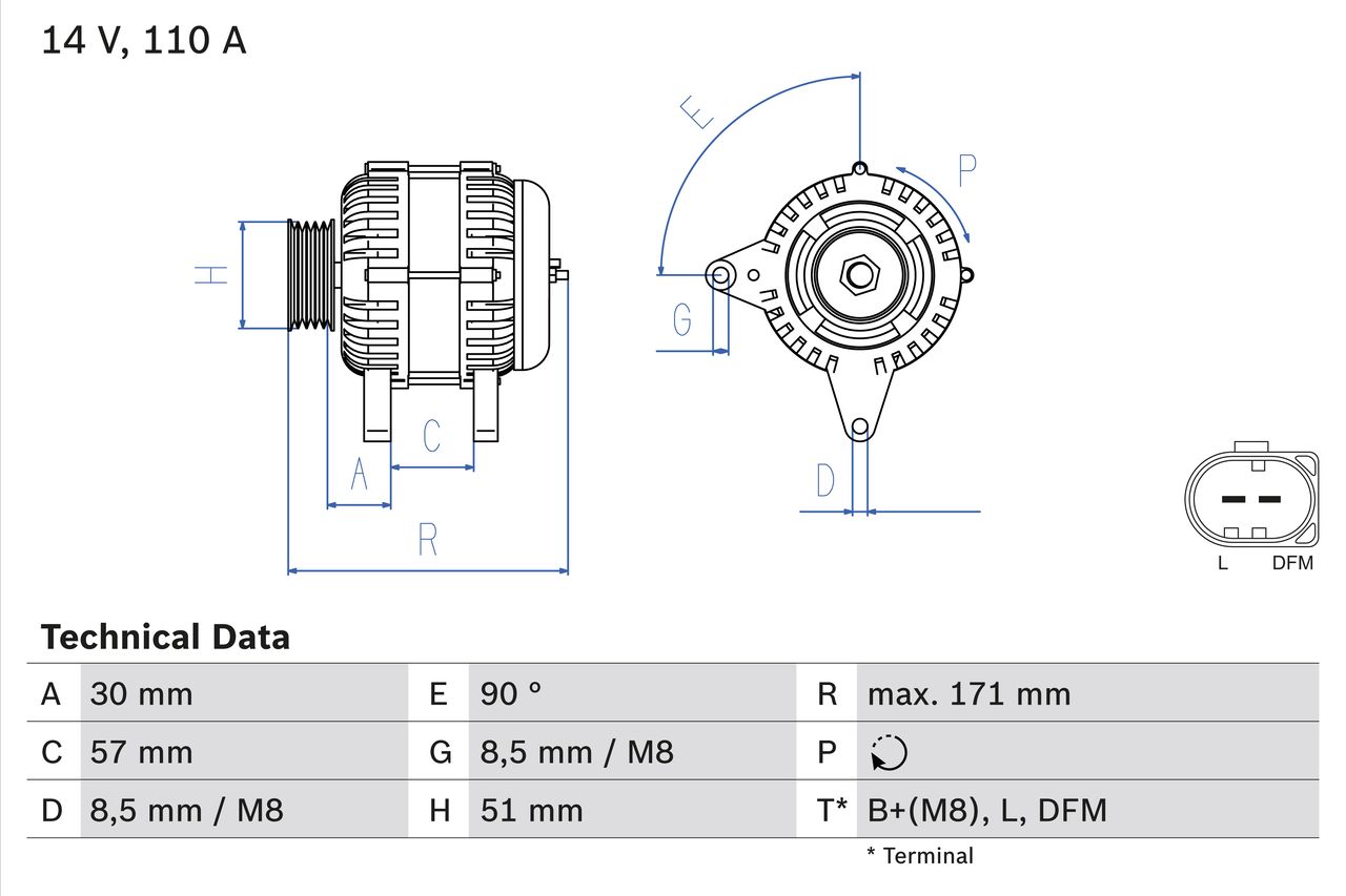 BOSCH 0 986 045 320 - Generator