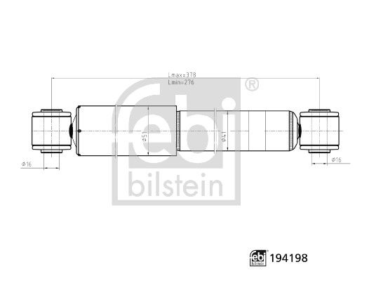 FEBI BILSTEIN 194198 - Sto&szlig;d&auml;mpfer