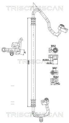 TRISCAN 9010 16043 - Hochdruck-/Niederdruckleitung, Klimaanlage