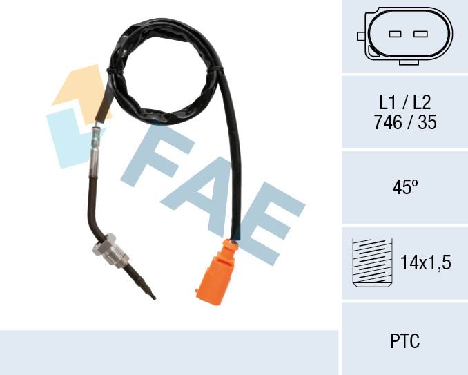 FAE 68035 - Sensor, Abgastemperatur