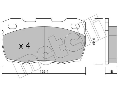 Brake Pad Set, disc brake 22-0352-0