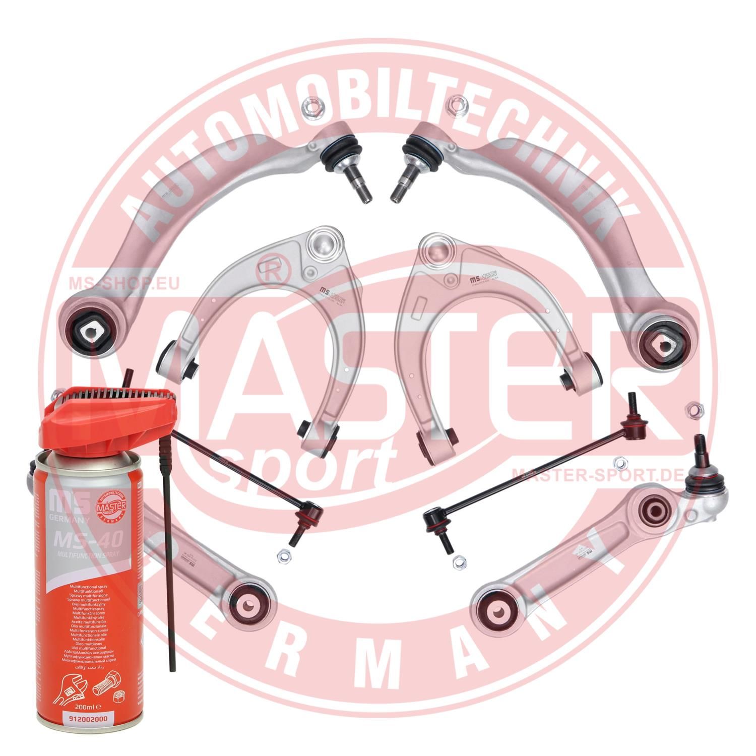 37187-KIT-MSP MASTER-SPORT GERMANY PROMO Vezetőkarkészlet, kerékfelfüggesztés