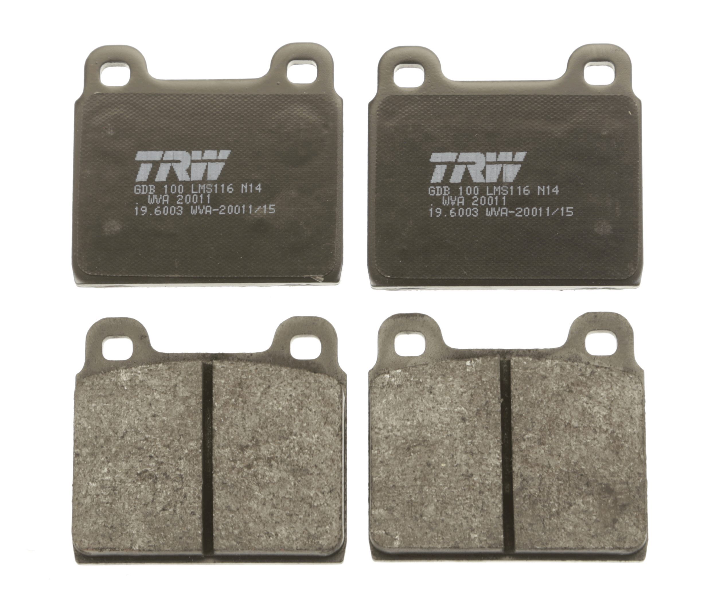 TRW DISC BRAKE PADS - TecDoc 2