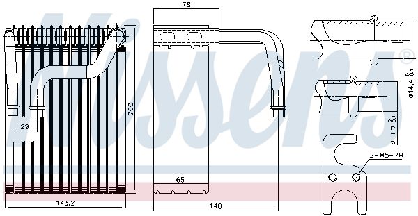 NISSENS 92237 - Verdampfer, Klimaanlage