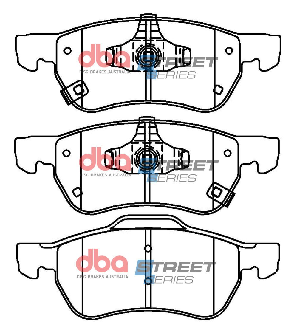 DBA SS STREET SERIES BRAKE PADS [ MG ZS 2017 -> F ] - TecDoc Only