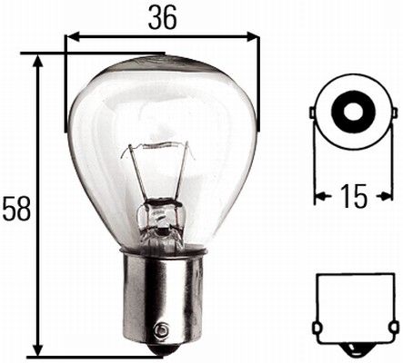 Bulb, rotating beacon 8GA 002 074-241