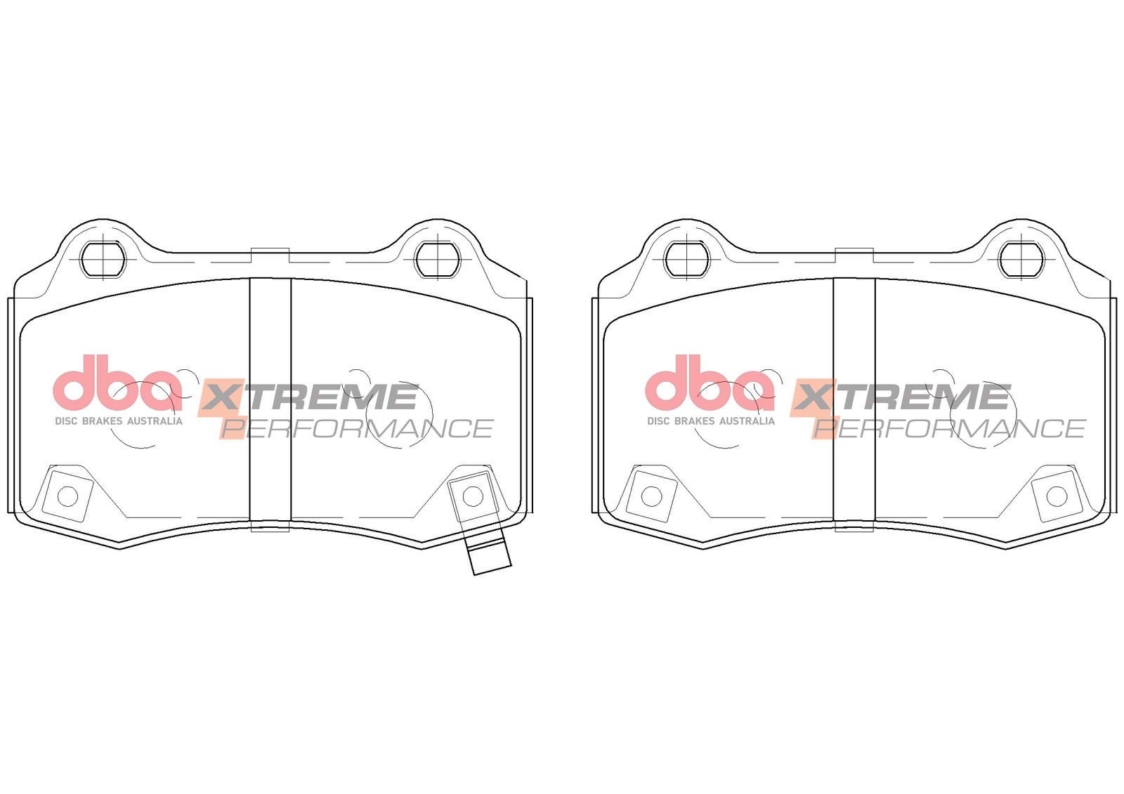 DBA XP XTREME PERFORMANCE BRAKE PADS [ Hyundai Genesis Coupe 2010 - On R ] - TecDoc Only