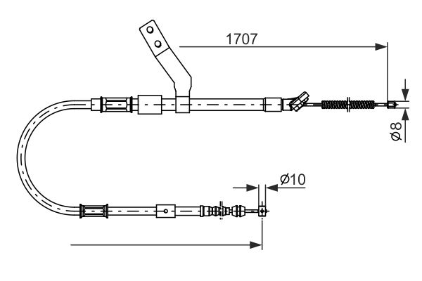 Cable de accionamiento, freno de estacionamiento
