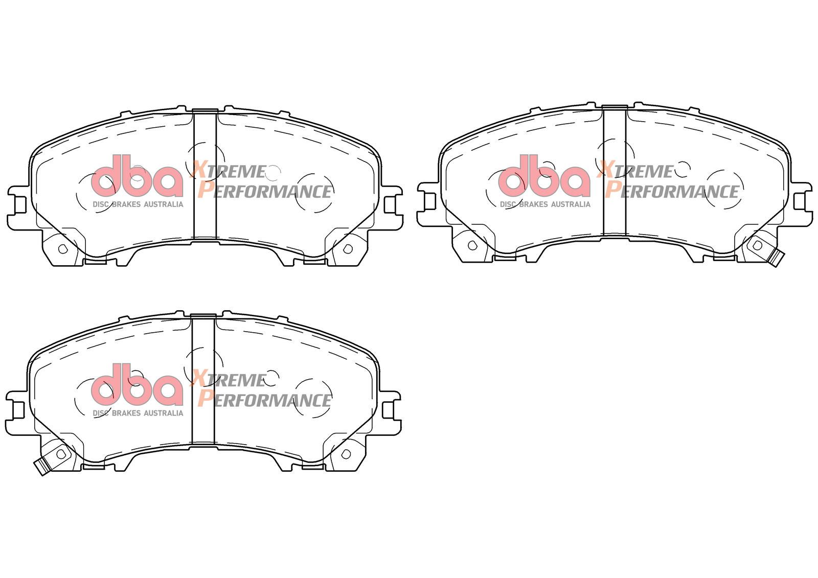 DBA XP PERFORMANCE BRAKE PADS [ Nissan XTrail T32 F ] - TecDoc Only