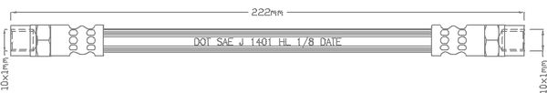 JBH1070 JURATEK fékcső