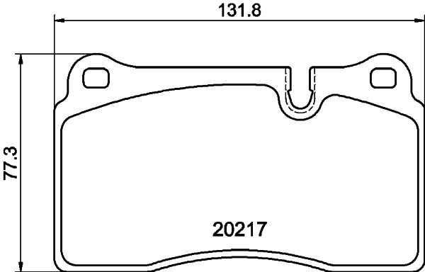 Комплект тормозных колодок, дисковый тормоз 8DB 355 013-201