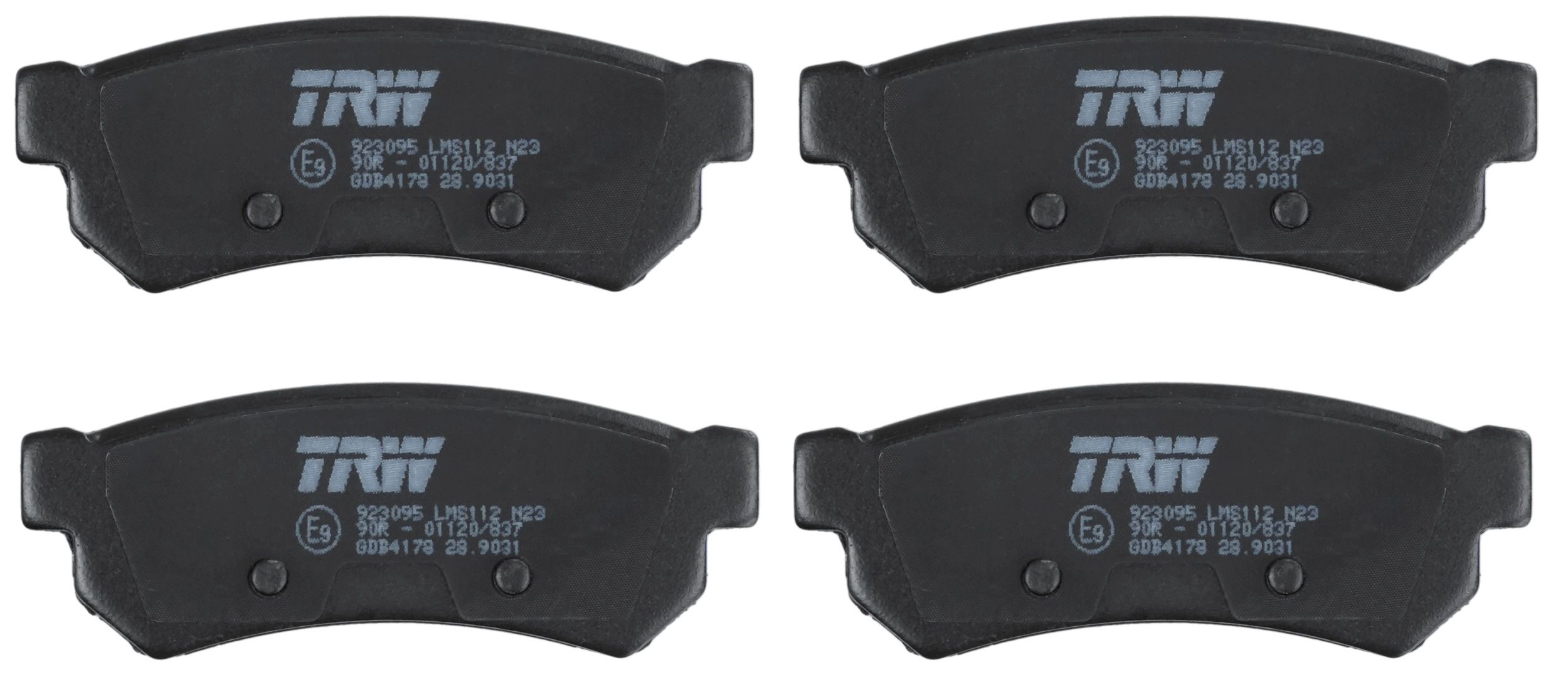TRW DISC BRAKE PADS - TecDoc 2