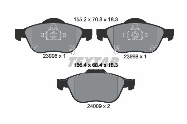 Brake Pad Set, disc brake 2399601