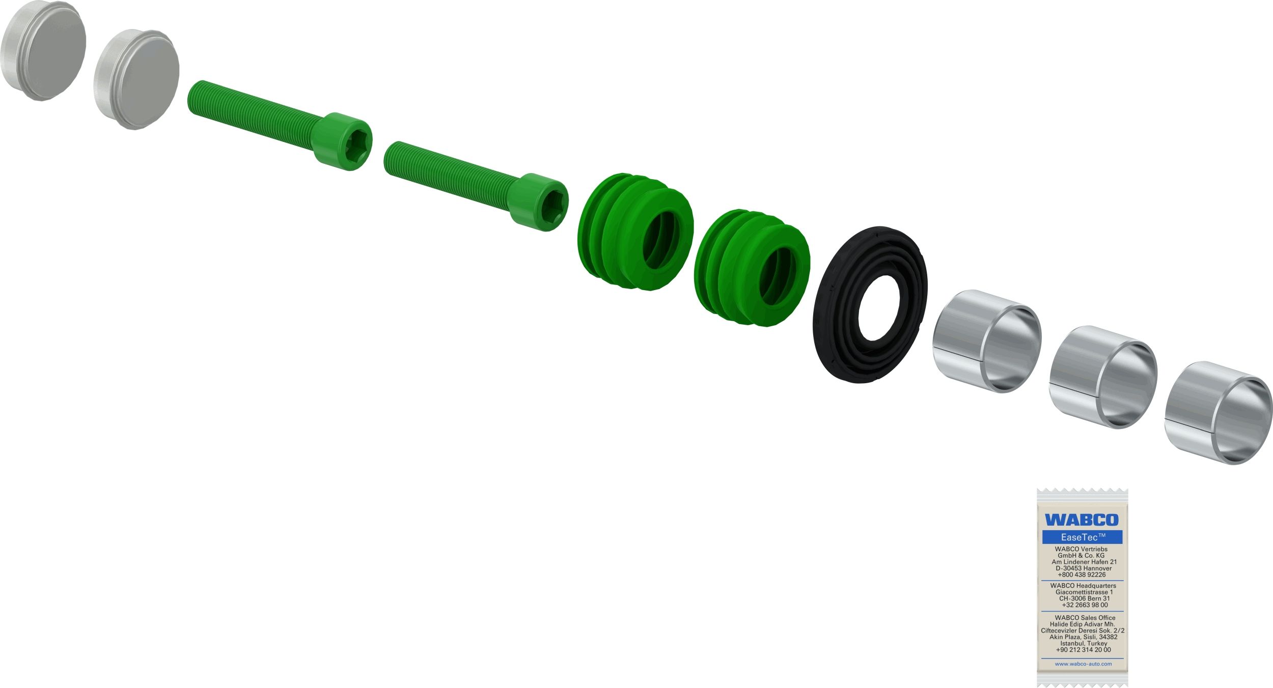 Reparatursatz, Bremssattel